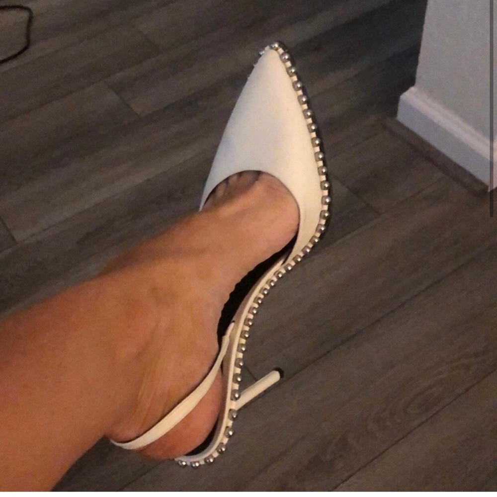 Stunning white Alexander Wang heels